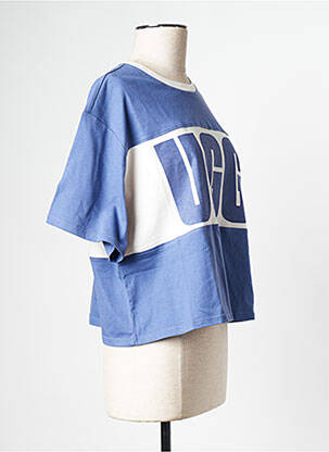 T-shirt col rond bleu UGG femme