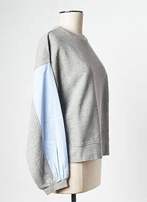 Pull col rond gris STELLA FOREST femme