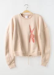 Sweat-shirt beige REEBOK pour femme seconde vue