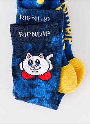 Chaussettes bleu RIPNDIP homme