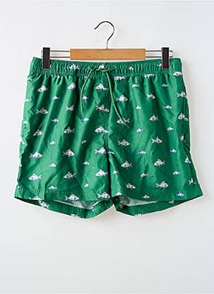 Short de bain vert SELECTED pour homme