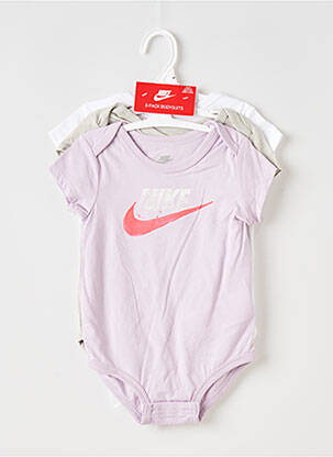 Body lingerie col rond multicolore NIKE fille