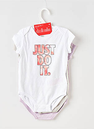 Body lingerie col rond multicolore NIKE fille
