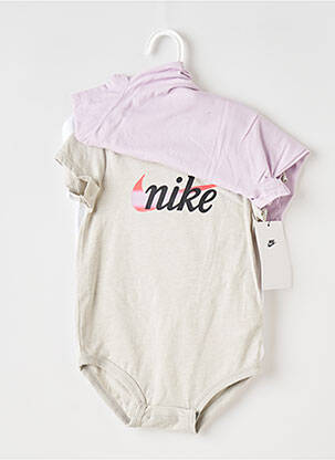 Body lingerie col rond multicolore NIKE fille