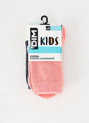 Chaussettes rose DIM pour fille seconde vue