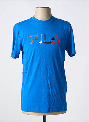 T-shirt col rond bleu FILA homme