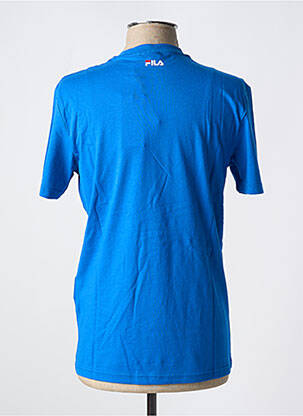 T-shirt col rond bleu FILA homme