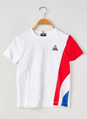 T-shirt col rond blanc LE COQ SPORTIF garçon