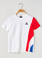 T-shirt blanc LE COQ SPORTIF pour garçon seconde vue