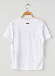 T-shirt blanc FILA pour enfant seconde vue
