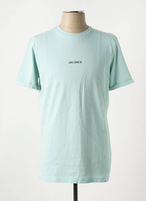 T-shirt bleu LES DEUX pour homme