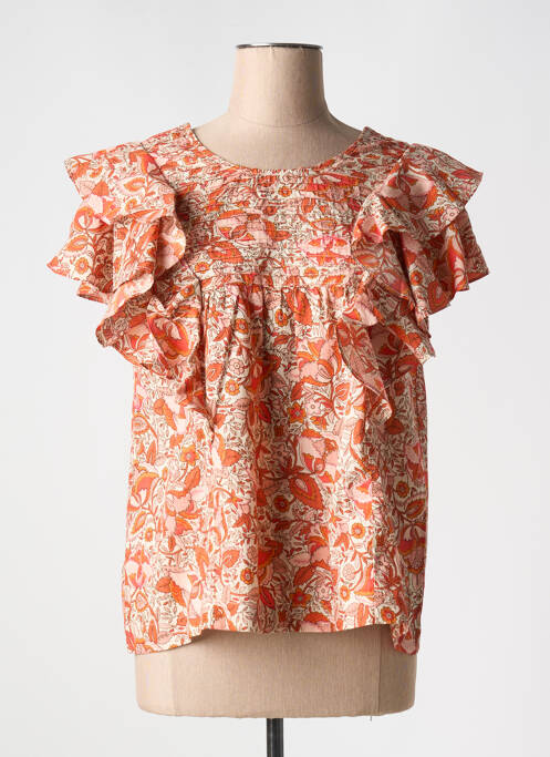 Top orange JOLIE JOLIE PAR PETITE MENDIGOTE pour femme