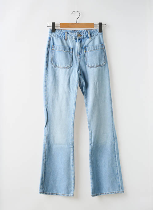 Pantalon droit bleu LEON & HARPER pour femme