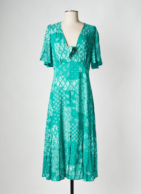Robe mi-longue vert GRACE & MILA pour femme
