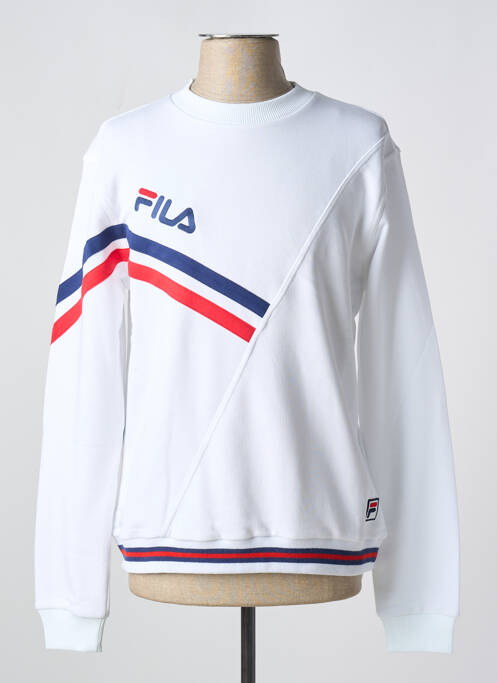 Sweat-shirt blanc FILA pour homme