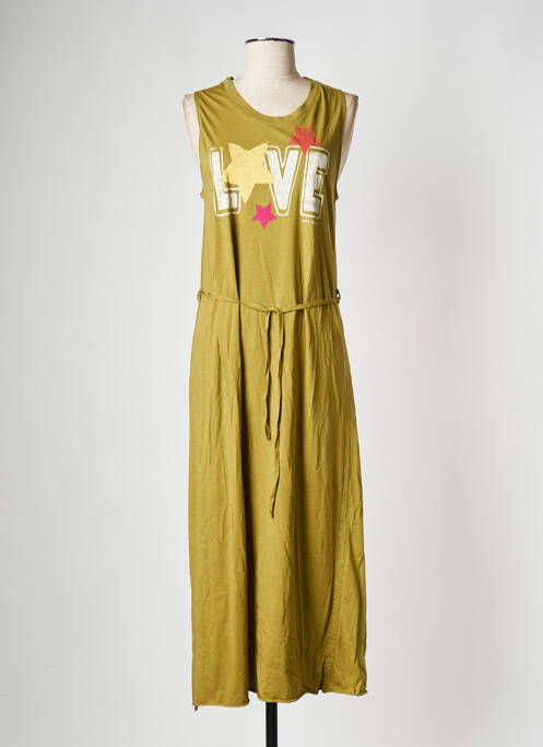 Robe mi-longue vert LEON & HARPER pour femme