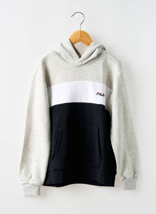 Sweat-shirt à capuche noir FILA pour garçon