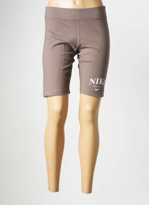 Short marron NIKE pour femme