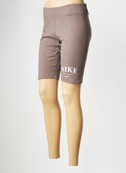 Short marron NIKE pour femme