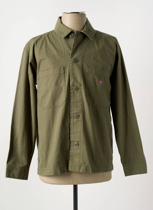 Chemise manches longues vert OBEY pour homme