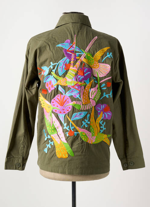 Chemise manches longues vert OBEY pour homme