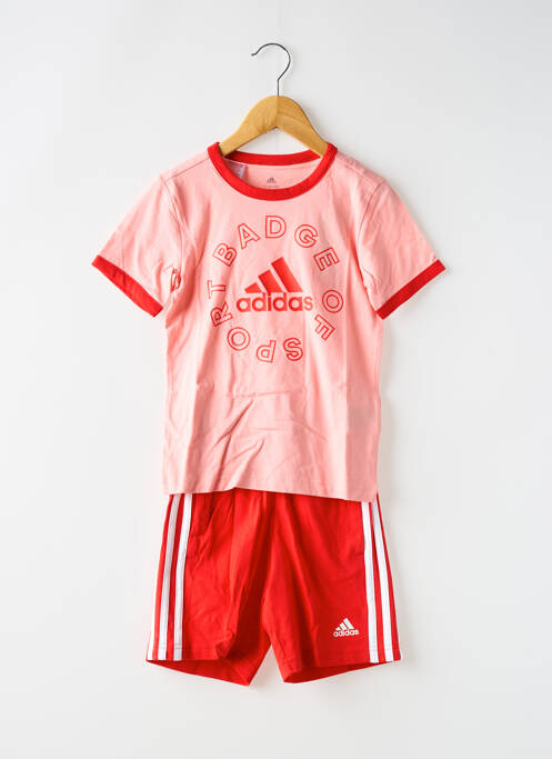 Ensemble short rose ADIDAS pour enfant