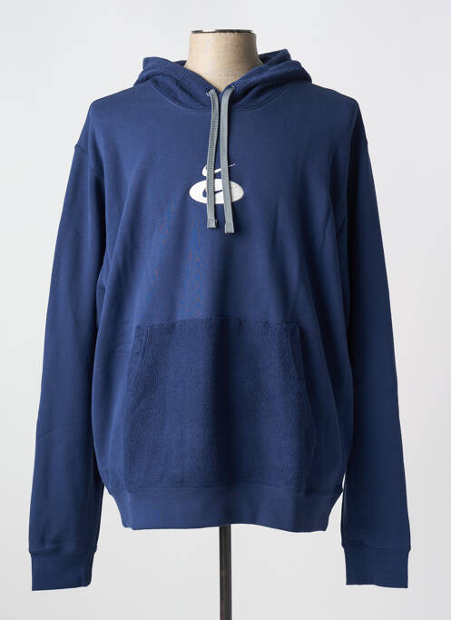 Sweat-shirt à capuche bleu NIKE pour homme