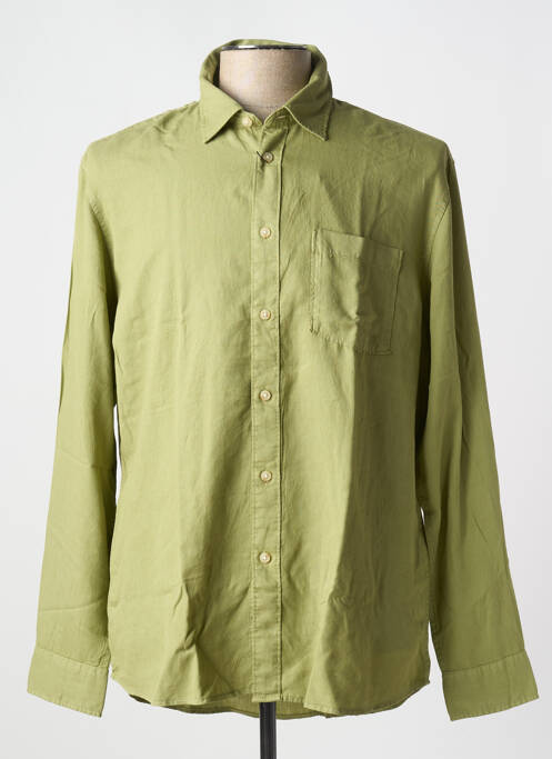 Chemise manches longues vert SELECTED pour homme