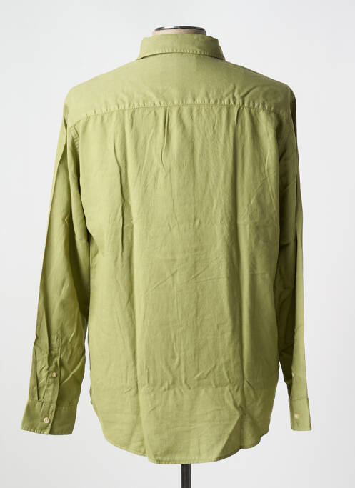 Chemise manches longues vert SELECTED pour homme