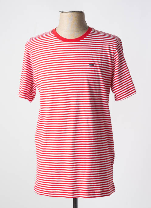 T-shirt rouge TOMMY HILFIGER pour homme
