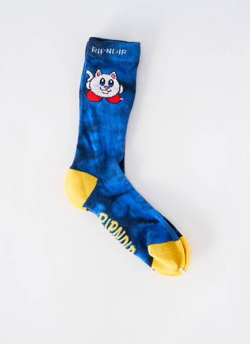 Chaussettes bleu RIPNDIP pour homme