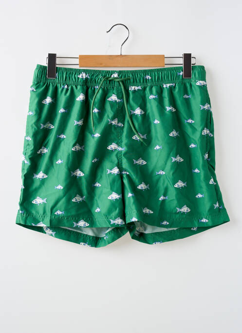 Short de bain vert SELECTED pour homme