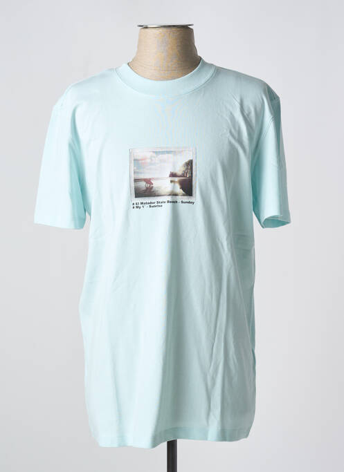 T-shirt bleu SELECTED pour homme