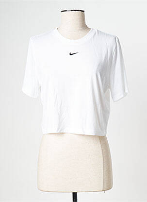 T-shirt col rond blanc NIKE femme