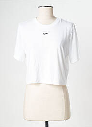 T-shirt col rond blanc NIKE femme