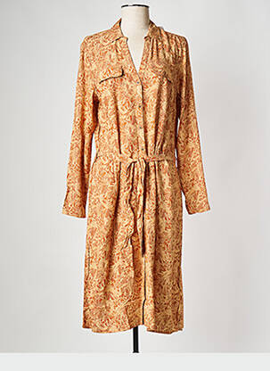 Robe courte col v marron BONOBO femme