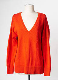 Pull col v orange CAROLL femme