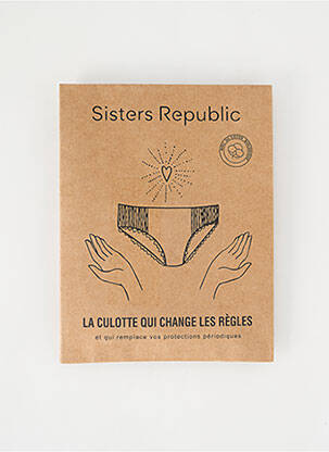 Culotte menstruelle noir SISTERS REPUBLIC femme