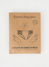 Culotte menstruelle noir SISTERS REPUBLIC femme