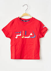 T-shirt rouge FILA pour enfant seconde vue