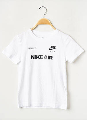 T-shirt col rond blanc NIKE garçon