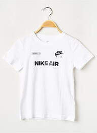 T-shirt col rond blanc NIKE garcon
