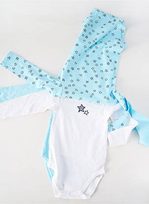 Body lingerie col rond bleu DIM enfant