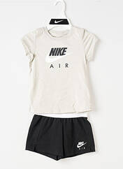 Ensemble short gris NIKE pour fille seconde vue