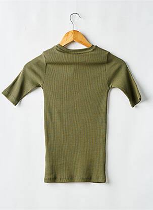 T-shirt col rond vert KNOWLEDGE COTTON APPAREL femme