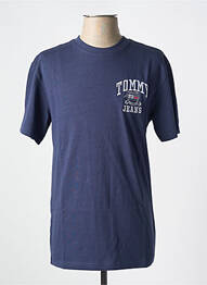 T-shirt col rond bleu TOMMY HILFIGER homme