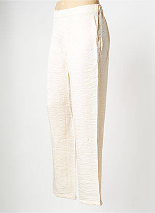 Pantalon large beige OBJECT femme