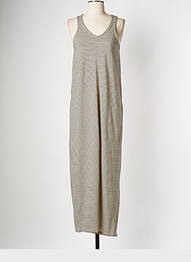 Robe longue beige SELECTED femme