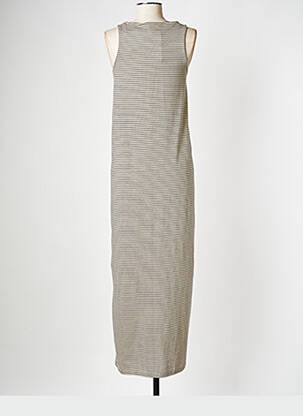 Robe longue beige SELECTED femme