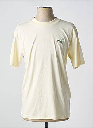 T-shirt col rond beige FILA homme
